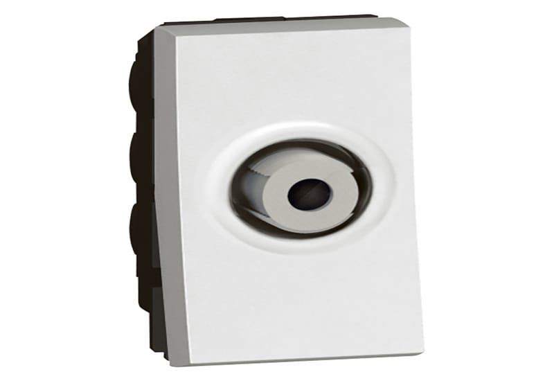 TV socket Arteor - TV single shielded "F" type - 1 module - white