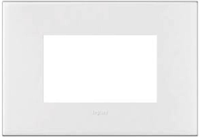 Plate Arteor - Italian/French/German standard - square - 4 modules - white
