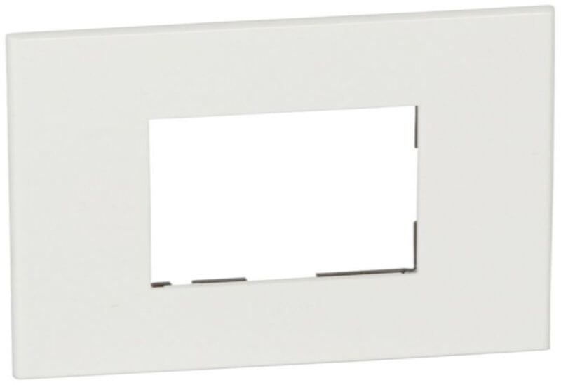 Plate Arteor - French/German standard - square - 2 modules - white