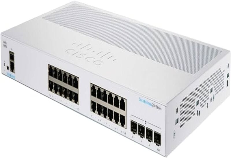 Cisco Business CBS250-24T-4G Smart Switch | 24 Port GE | 4x1G SFP | Limited Lifetime Protection (CBS250-24T-4G) ,