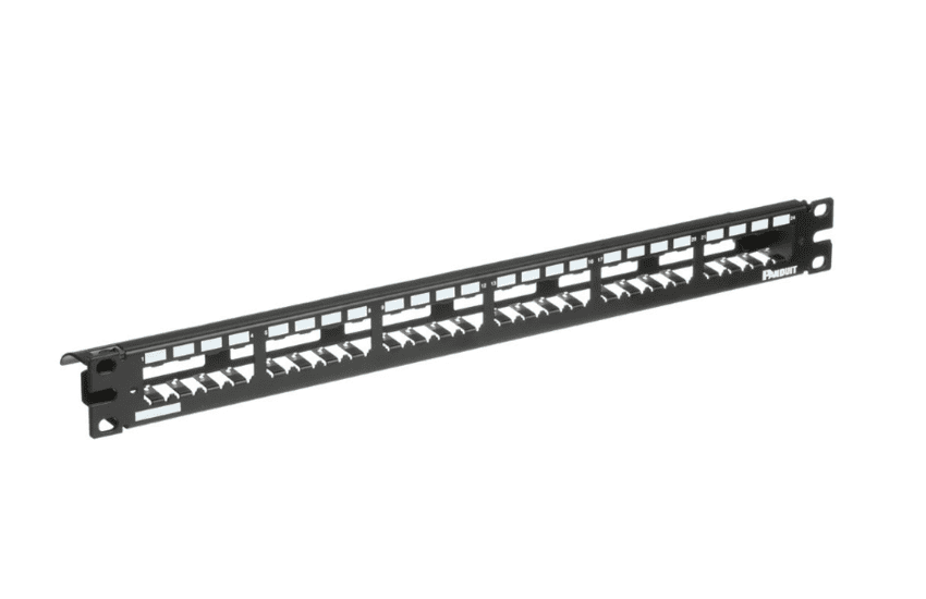 Metal Shielded Modular Patch Panel 24 Ports with Strain Relief, Unloaded