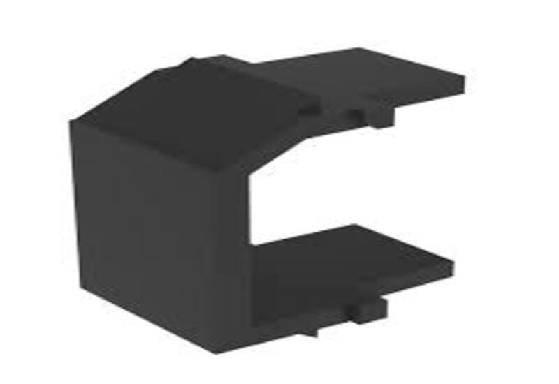 NetKey® Blank Keystone Module, 1 Port, Black