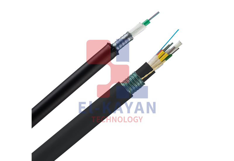 Armored Fiber Cable, OM4, 12 core